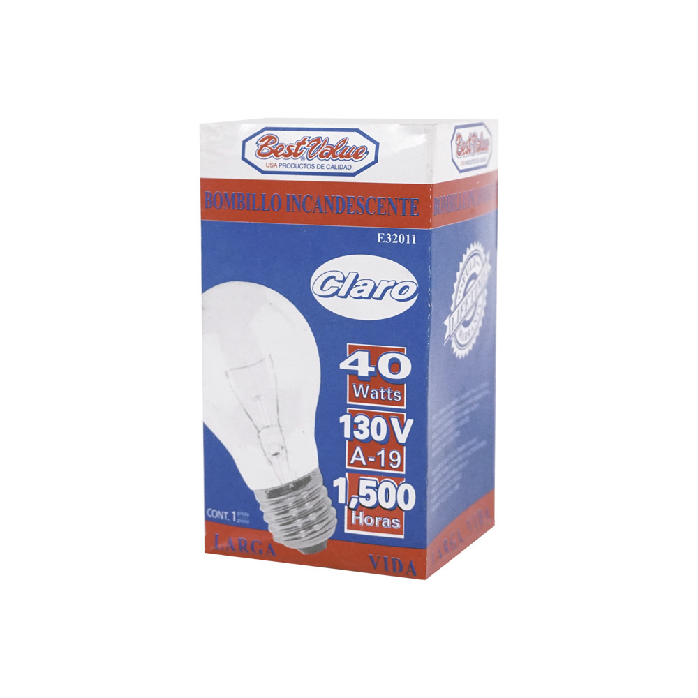 BOMBI REFRI 40W CLARO E27 E32155 (10U) 100/1 — Bombillería | Centro de Iluminación San Carlos