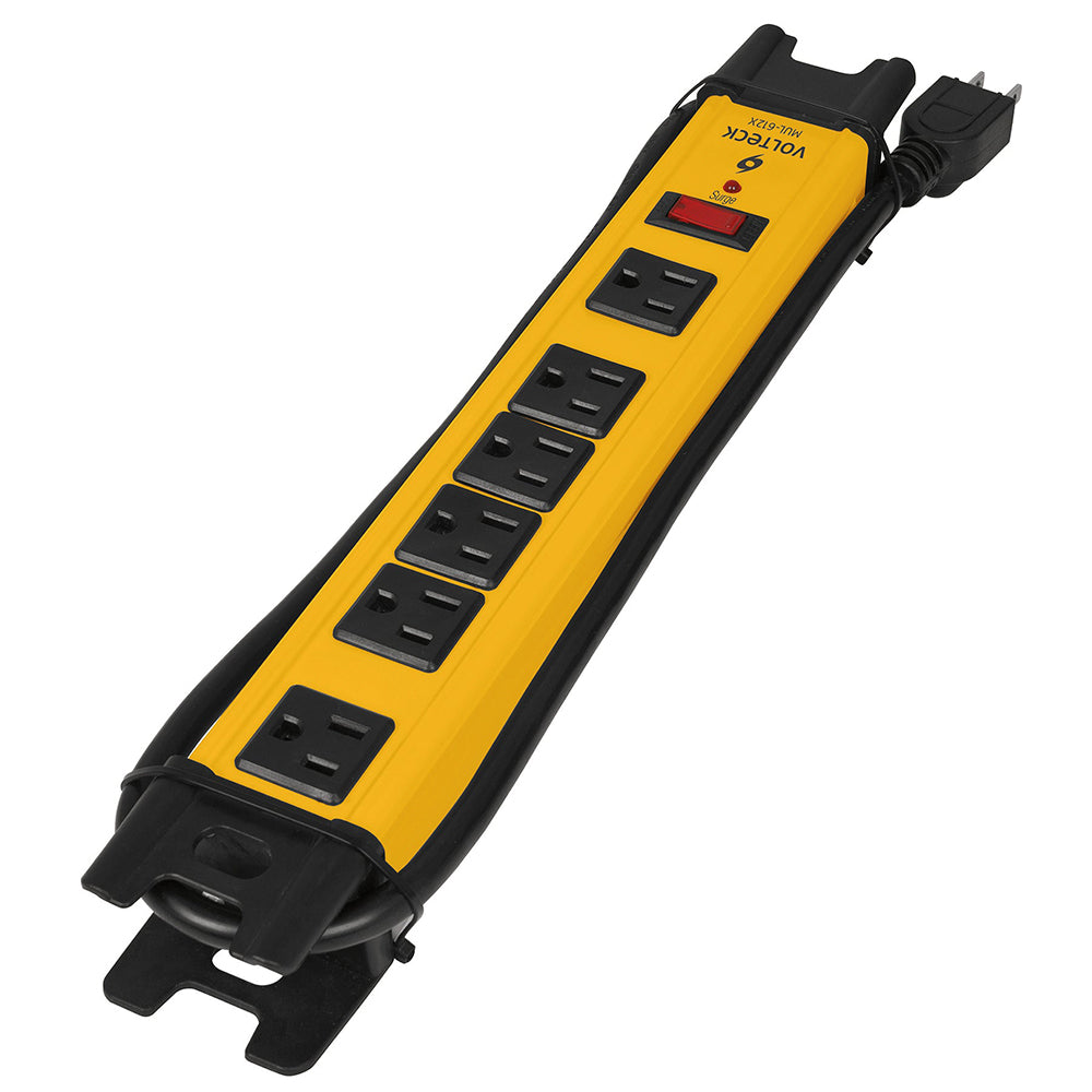 TRUPER Multicontacto Industrial 6 Entradas con Supresor de Picos 1200J MUL-612X — Extensiones y regletas | Centro de Iluminación San Carlos