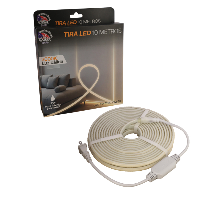 TIRA LED 10M IP65 LUZ CÁLIDA 3000K — Tiras LED | Centro de Iluminación San Carlos