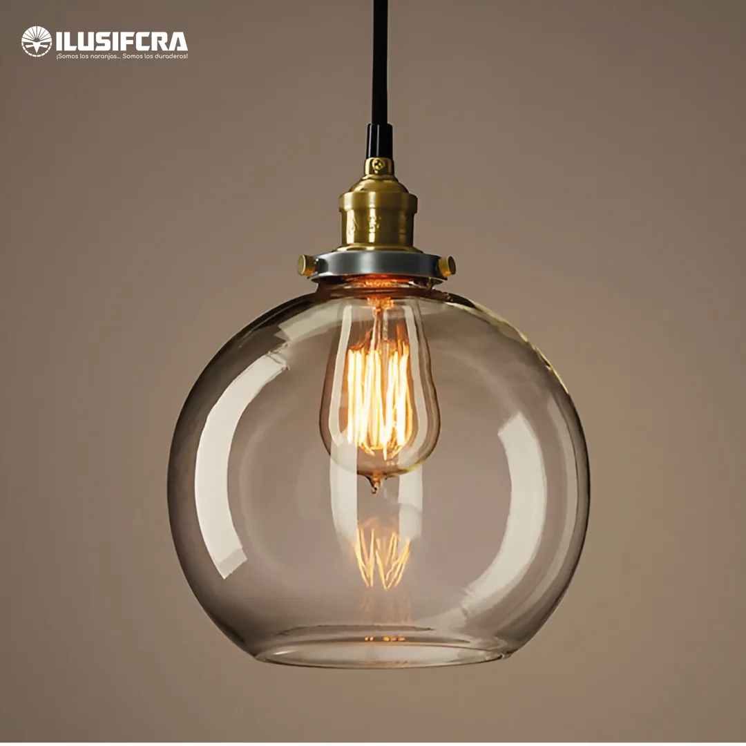 LÁMPARA COLGAR A122/3026-1 TIPO ESFERA VIDRIO — Lámparas de Colgar | Centro de Iluminación San Carlos