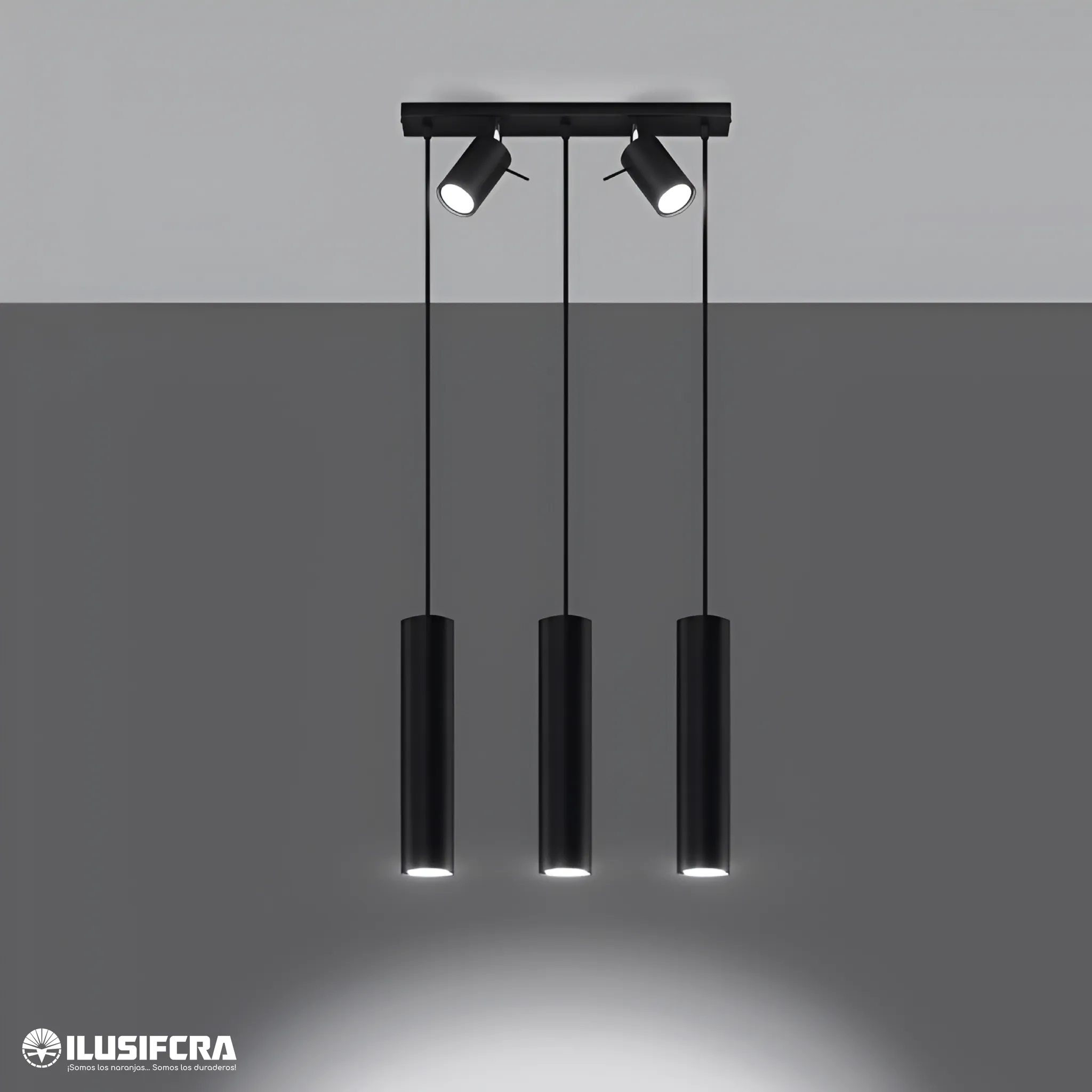 LÁMPARA COLGAR XH9061-3 CILINDROS — Lámparas de Colgar | Centro de Iluminación San Carlos