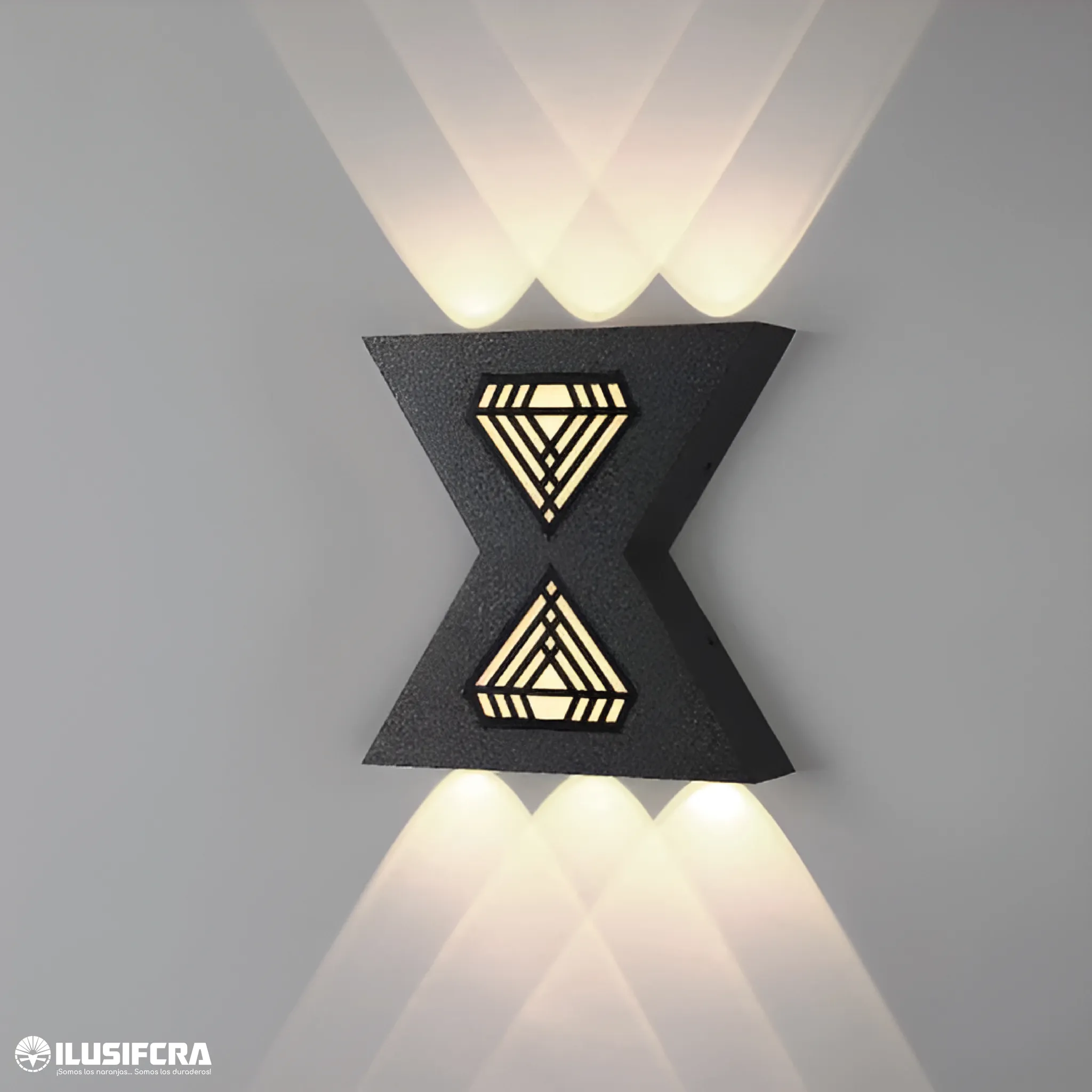 APLIQUE LED DE PARED PARA EXTERIOR 8724 / OS-W109 DIAMANTE 12W — Apliques LED de Pared | Centro de Iluminación San Carlos