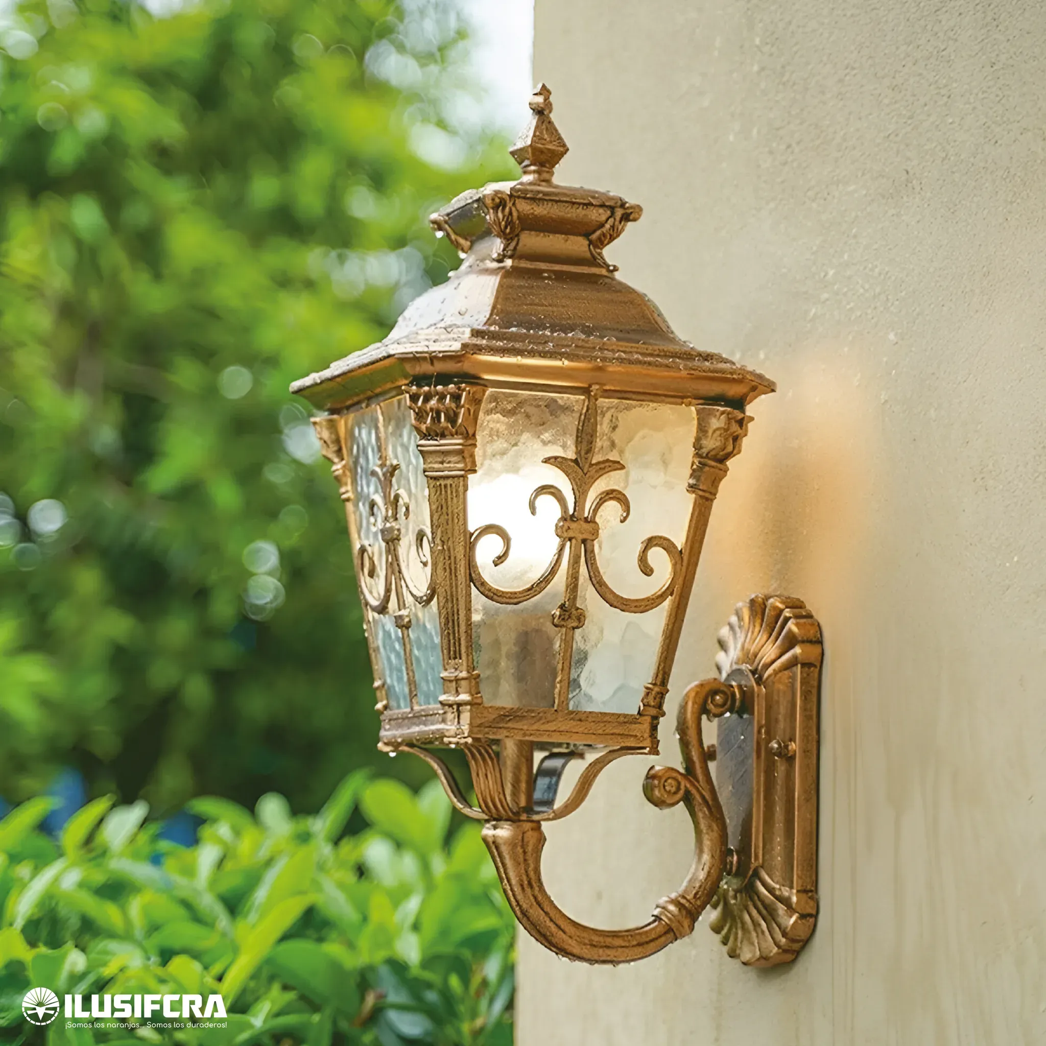 FAROL DE PARED DORADO 2070 — Faroles Modernos | Centro de Iluminación San Carlos