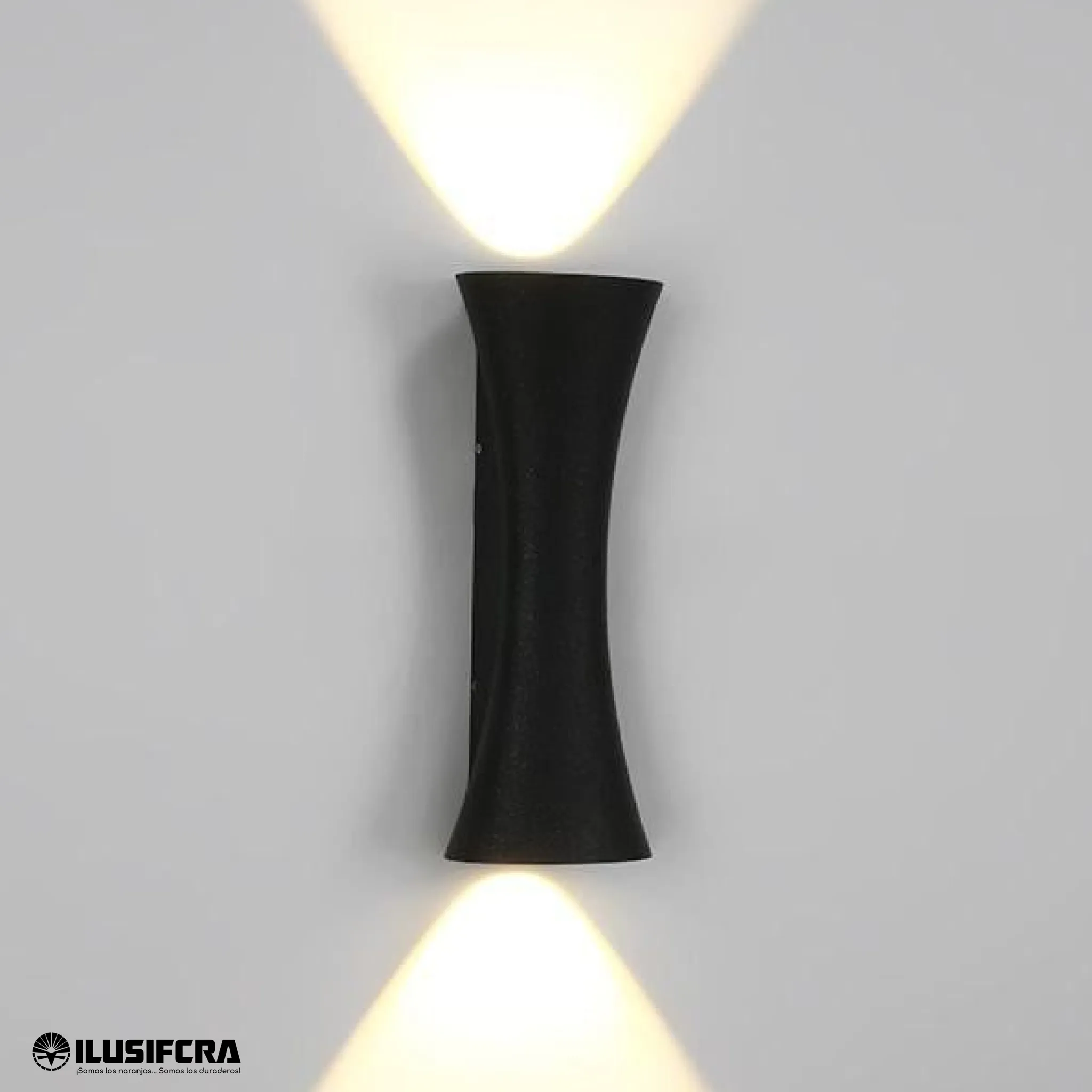 APLIQUE LED PARA PARED 2 LUCES OS-W212/2-10W NEGRO — Apliques LED de Pared | Centro de Iluminación San Carlos