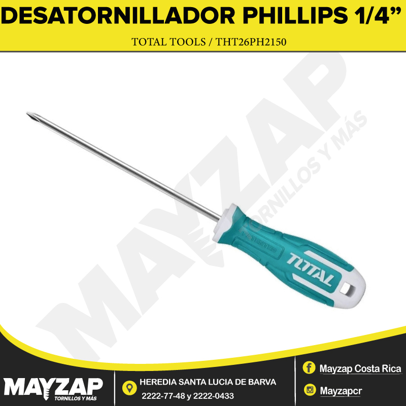 Destornillador Phillips Marca Total THT26PH2150 — Herramientas | Centro de Iluminación San Carlos