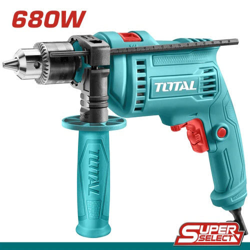 TALADRO PERCUTOR CHUCK 1/2 680W 3000RPM 110V/60HZ UTG1061356 TOTAL — Herramientas eléctricas con cable | Centro de Iluminación San Carlos