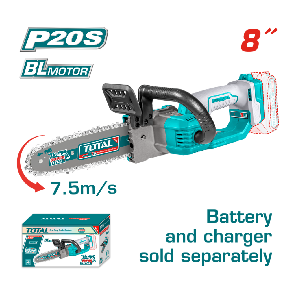 Motosierra Inalámbrica 8″ Brushless 20V TGSLI2085 Total — Herramientas inalámbricas o de batería | Centro de Iluminación San Carlos