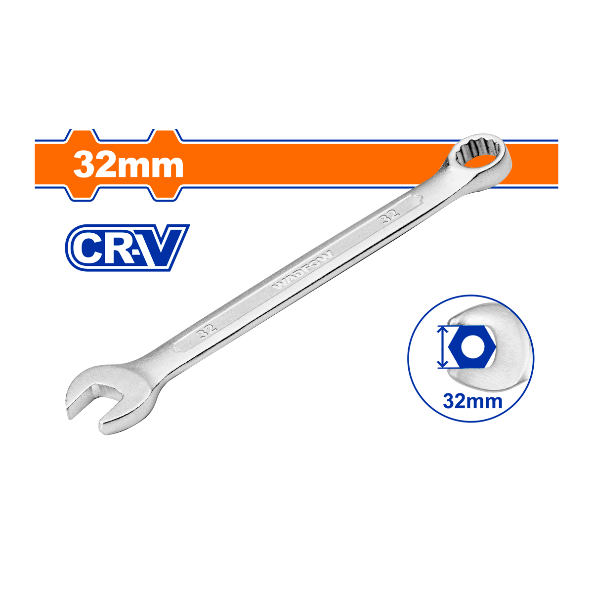 Llave Mixta 32 mm Wadfow WSA1132 — Herramientas | Centro de Iluminación San Carlos